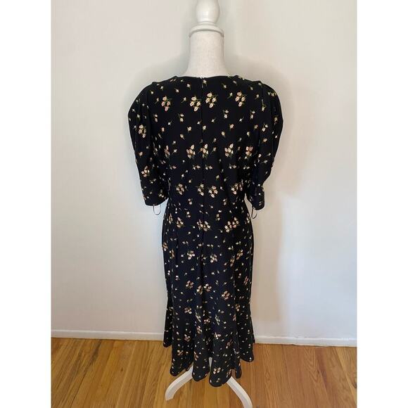 Erdem Ottavia Embroidered Flower Bud Midi Dress - Picture 6 of 8